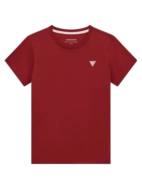SLIM LOGO T-shirt stretch slim fit vineyard red - T-shirt e Top Donna