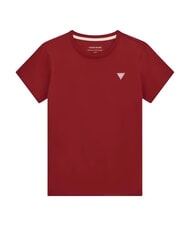 GUESS JEANS SLIM LOGO T-shirt stretch slim fit vineyard red - T-shirt e Top Donna - 5