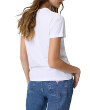GUESS JEANS TRIANGLE Maglietta in cotone purwhite - T-shirt e Top Donna - 2