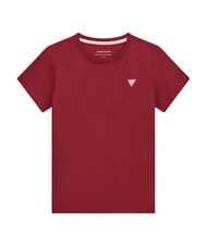GUESS JEANS TRIANGLE Maglietta in cotone vineyard red - T-shirt e Top Donna - 5