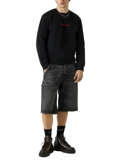 SLIM LOGO Felpa jetbla - Felpe Uomo