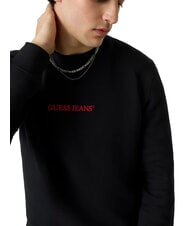 GUESS JEANS SLIM LOGO Felpa jetbla - Felpe Uomo - 5