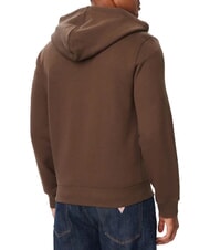 GUESS JEANS SLIM MINI Felpa con zip e cappuccio dark coffee - Felpe Uomo - 2