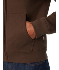 GUESS JEANS SLIM MINI Felpa con zip e cappuccio dark coffee - Felpe Uomo - 5