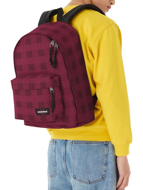 OUT OF OFFICE Zaino porta PC 13" checkerburgundy - Zaini Scuola & Tempo Libero