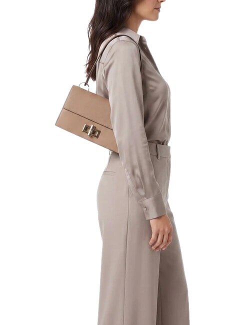 AMELIA Borsa in pelle a spalla, con tracolla toffee - Borse Donna
