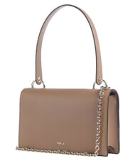FURLA AMELIA Borsa in pelle a spalla, con tracolla toffee - Borse Donna - 3
