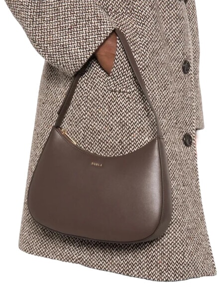 MARGOT Borsa a spalla, in pelle cioccolato - Borse Donna