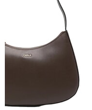 FURLA MARGOT Borsa a spalla, in pelle cioccolato - Borse Donna - 4
