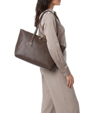 FURLA OLIVIA Shopper in pelle espresso - Borse Donna - 2