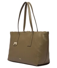 FURLA OLIVIA Shopper in pelle muddy gray - Borse Donna - 3