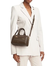 FURLA OLIVIA Borsa in pelle bauletto a mano, con tracolla muddy gray - Borse Donna - 2