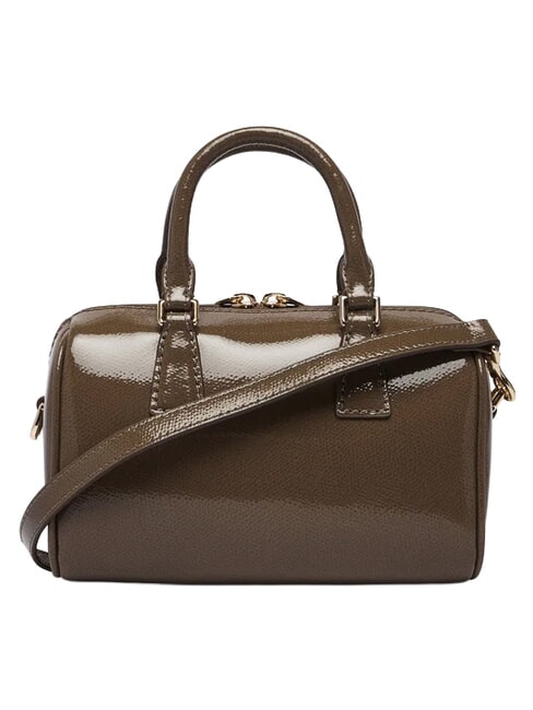 OLIVIA Borsa in pelle bauletto a mano, con tracolla muddy gray - Borse Donna
