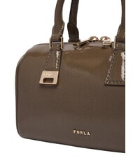 FURLA OLIVIA Borsa in pelle bauletto a mano, con tracolla muddy gray - Borse Donna - 5