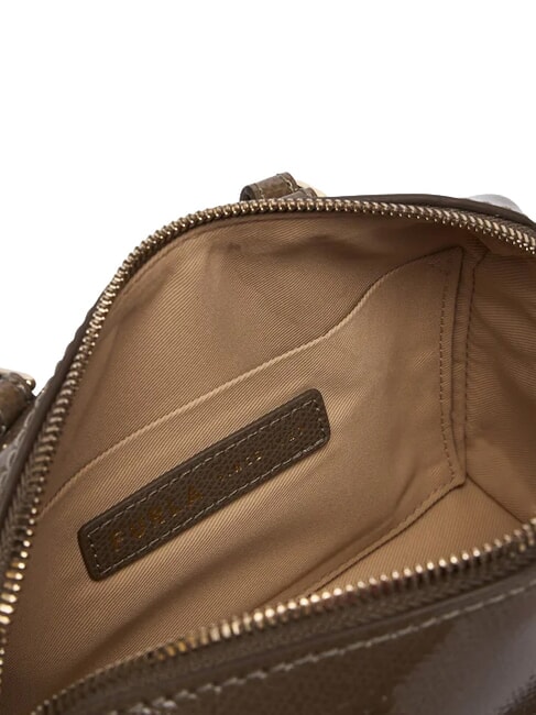 OLIVIA Borsa in pelle bauletto a mano, con tracolla muddy gray - Borse Donna