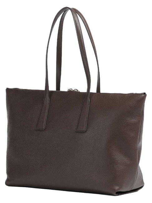 OLIVIA Borsa shopping a spalla, in pelle espresso - Borse Donna