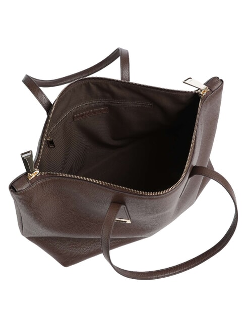 OLIVIA Borsa shopping a spalla, in pelle espresso - Borse Donna