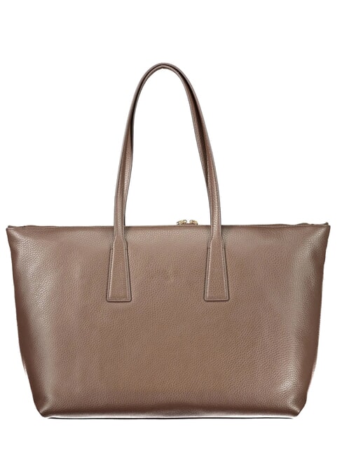 OLIVIA Borsa shopping a spalla, in pelle muddy gray - Borse Donna