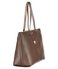 FURLA OLIVIA Borsa shopping a spalla, in pelle muddy gray - Borse Donna - 3