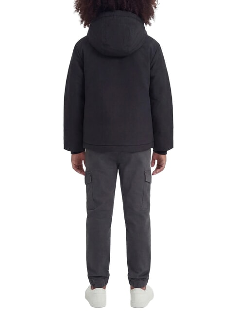 CONTRAST PUFFER Giacca con cappuccio nb caviar - Giacche