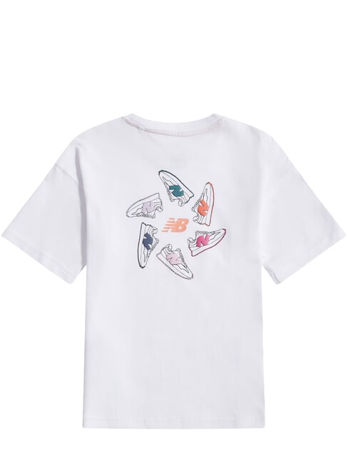 CIRCLE GRAPHIC T-Shirt in cotone nb bright white - T-shirt