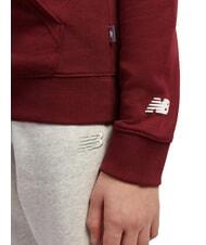 NEW BALANCE RUNNING CLUB Felpa Bambino, con cappuccio monarch burgundy - Felpe - 3