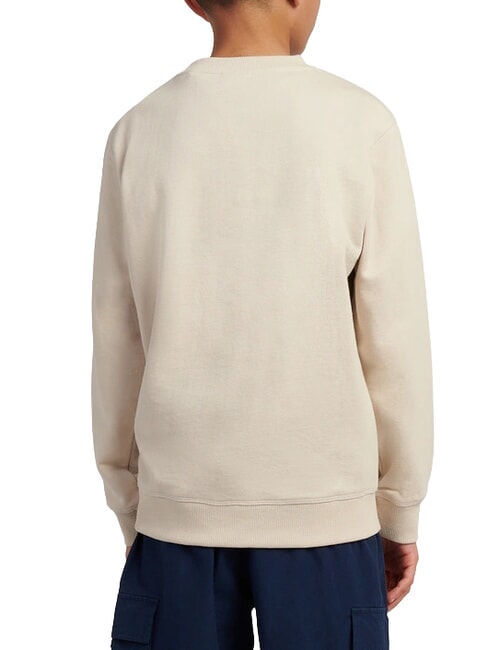 FRENCH TERRY Felpa Bambino, in cotone timberwolf - Felpe