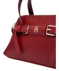 TOMMY HILFIGER TH BUCKLE Borsa a mano, con tracolla autumn red - Borse Donna - 5