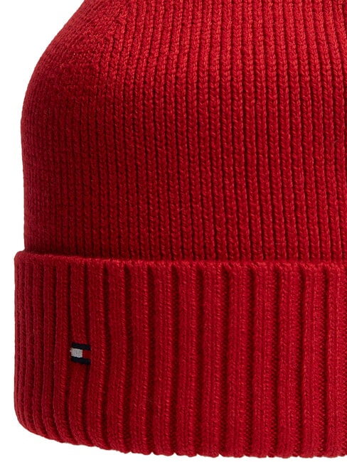 TH FLAG Cappello beanie in cotone con risvolto medium red - Cappelli