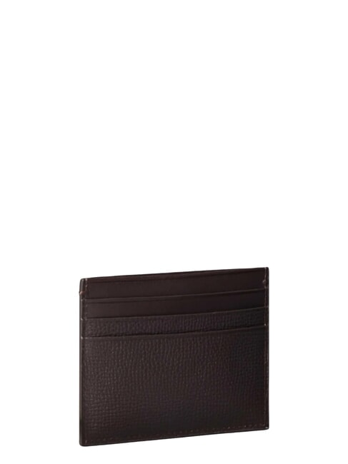 PREMIUM LEATHER Portacard piatto in pelle ck dark brown - Portafogli Uomo