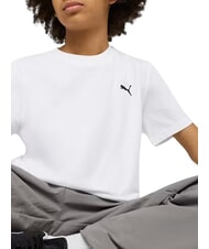 PUMA WARDROBE ESS T-shirt a manica corta, in puro cotone white - T-shirt - 3