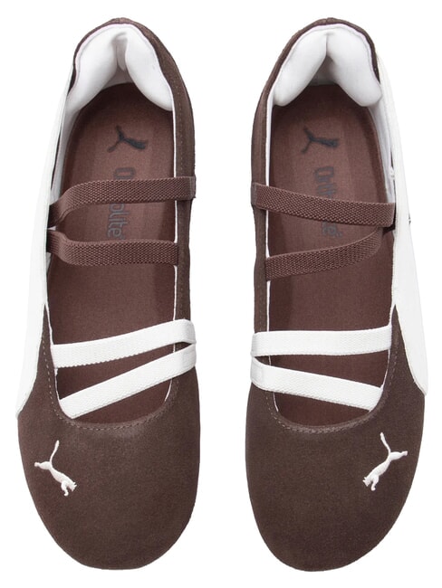 SPEEDCAT BALLET SD JR Ballerine in pelle pink shimmer- white - Scarpe Bambino