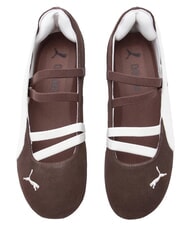 PUMA SPEEDCAT BALLET SD JR Ballerine in pelle pink shimmer- white - Scarpe Bambino - 3