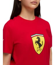 PUMA FERRARI T-shirt a maniche corte, in cotone rosso corsa - T-shirt - 4
