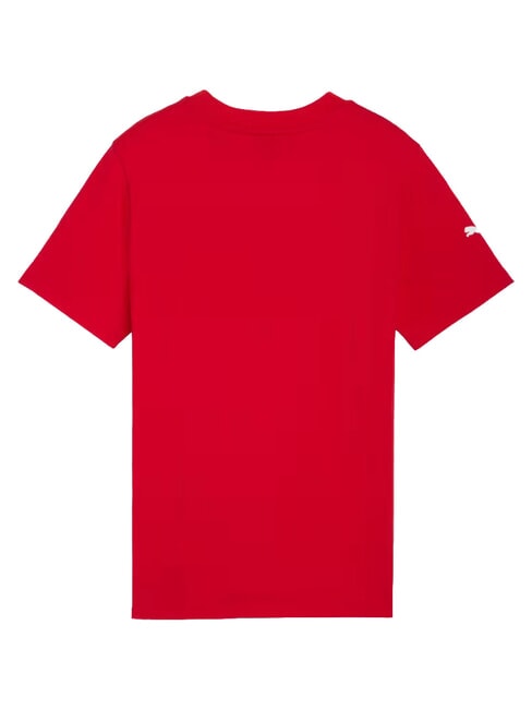 FERRARI T-shirt a maniche corte, in cotone rosso corsa - T-shirt
