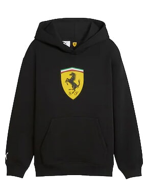 FERRARI Felpa con cappuccio black - Felpe