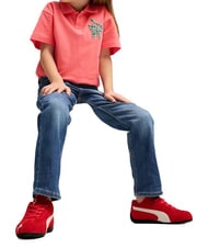 PUMA SPEEDCAT OG PS Sneakers misto pelle for all time red- white - Scarpe Bambino - 6