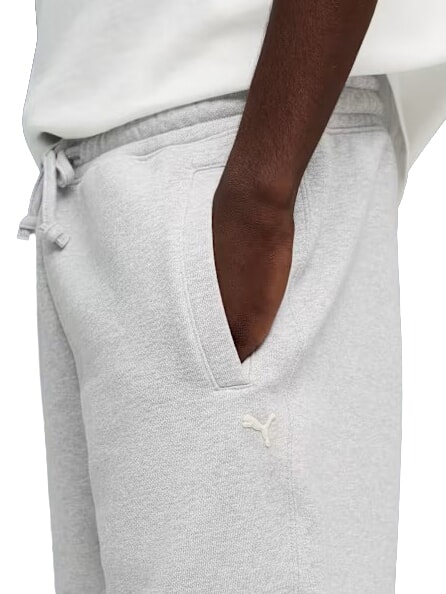 SELECT Pantaloncini corti in cotone light gray heather - Pantaloni