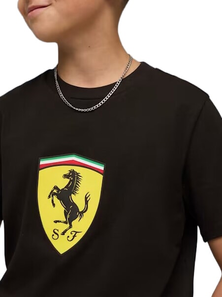 FERRARI T-shirt a maniche corte, in cotone black - T-shirt