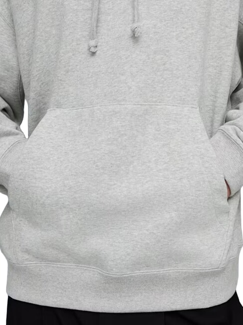 SELECT Felpa con cappuccio light gray heather - Felpe