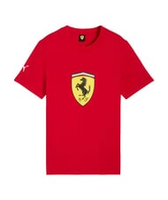 PUMA FERRARI T-shirt a maniche corte, in cotone rosso corsa - T-shirt - 5