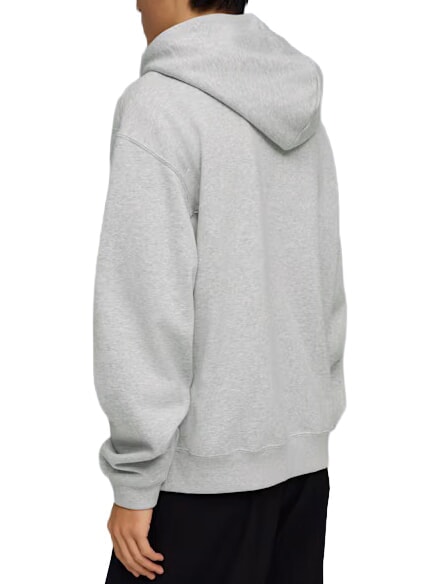 SELECT Felpa con cappuccio light gray heather - Felpe