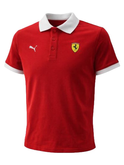 FERRARI RACE Polo a maniche corte rosso corsa - T-shirt