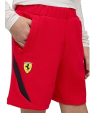 PUMA FERRARI Pantaloncini corti rosso corsa - Pantaloni - 3