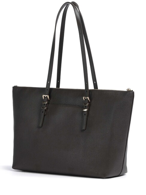 QUINN Borsa shopping a spalla, in pelle chocolate - Borse Donna