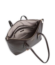 MICHAEL KORS QUINN Borsa shopping a spalla, in pelle chocolate - Borse Donna - 4