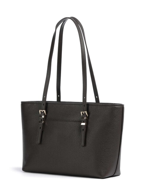 QUINN Borsa shopping media in pelle chocolate - Borse Donna