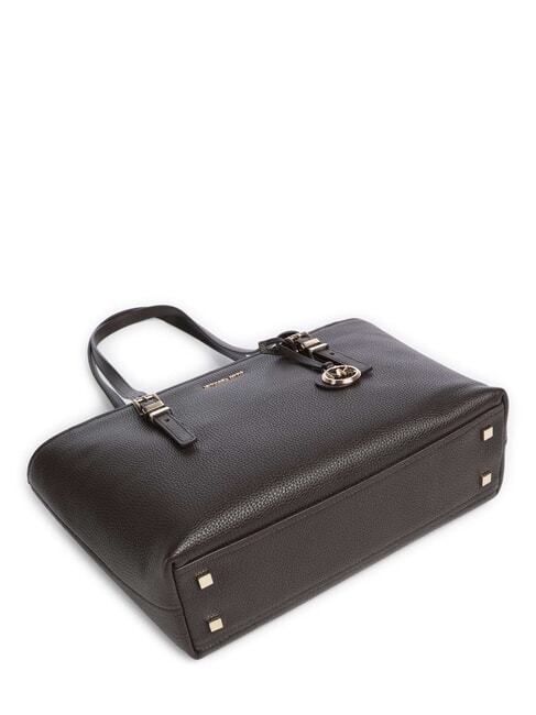 QUINN Borsa shopping media in pelle chocolate - Borse Donna