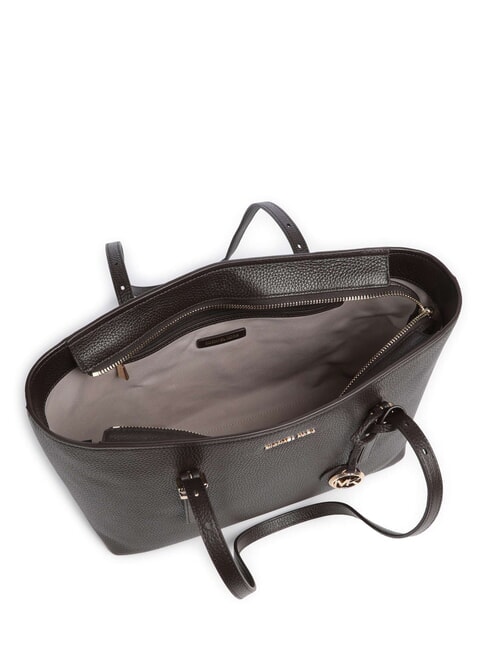 QUINN Borsa shopping media in pelle chocolate - Borse Donna
