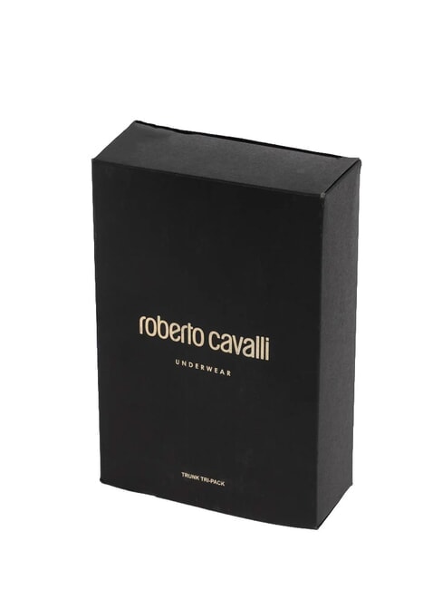 ALL-OVER ELASTIC GOLD Confezione 3 paia di Boxer black - Slip Uomo